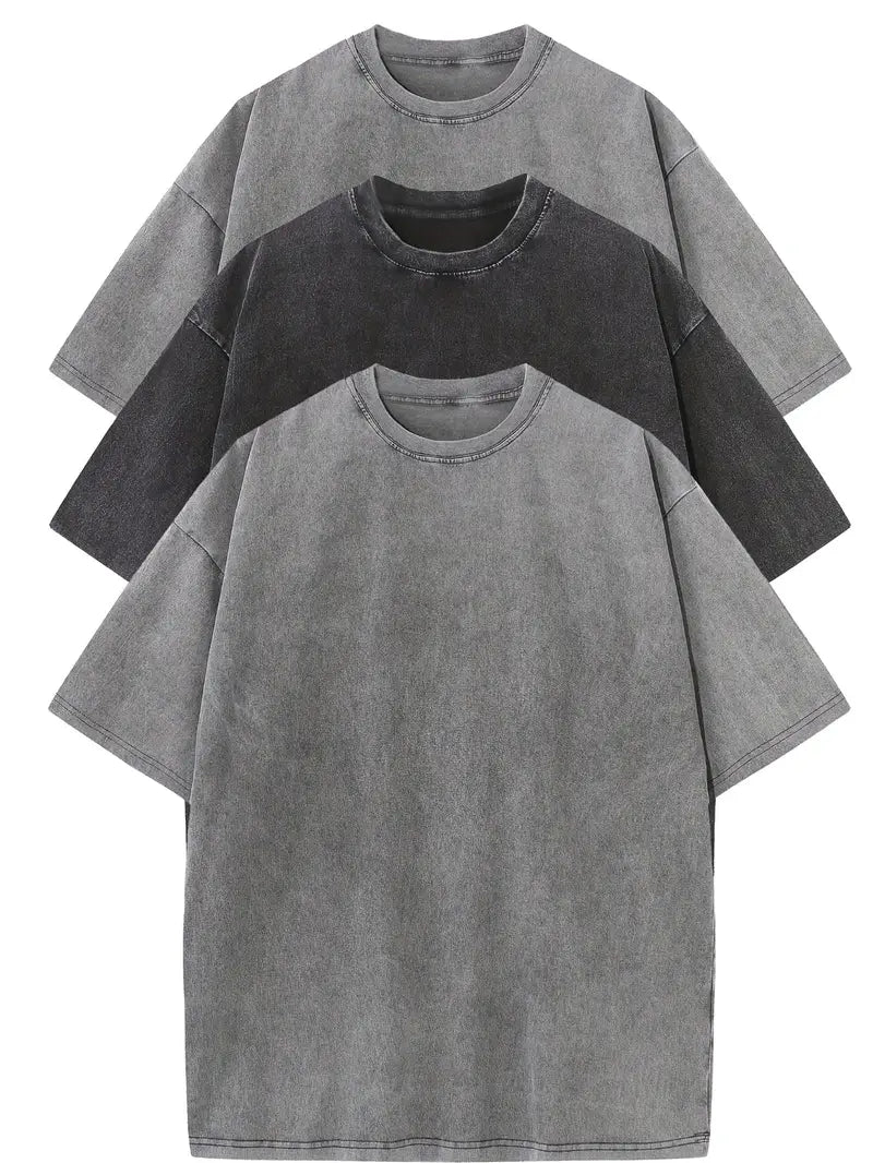 van Dann | Essential Cotton Oversized Tee Set – 3-Pack