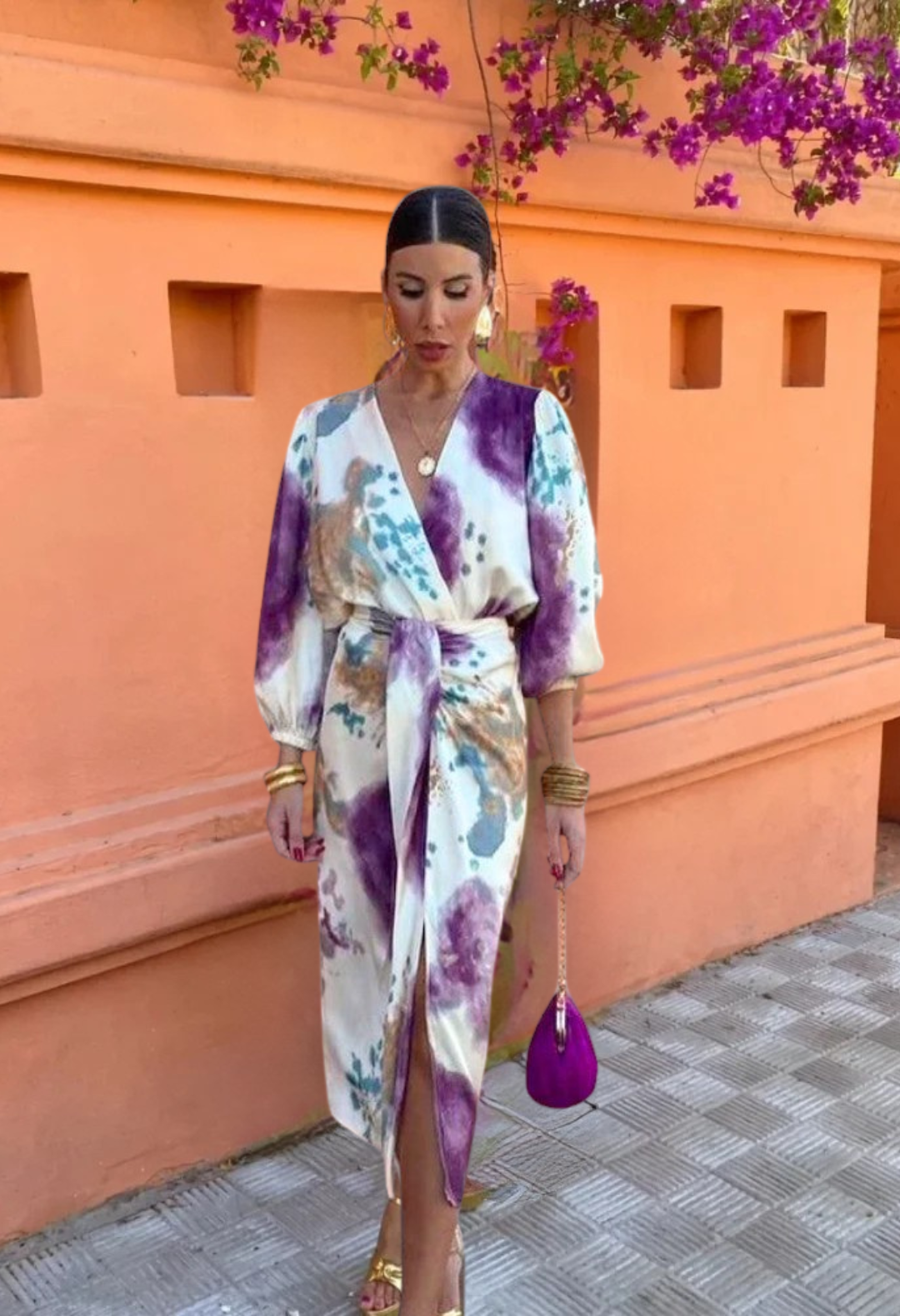 Van Dann | Elegante V-hals jurk