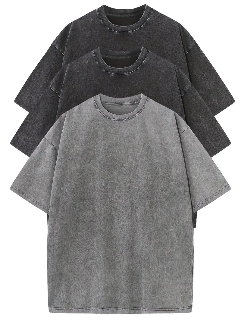 van Dann | Essential Cotton Oversized Tee Set – 3-Pack