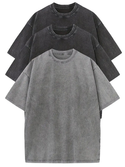 van Dann | Essential Cotton Oversized Tee Set – 3-Pack