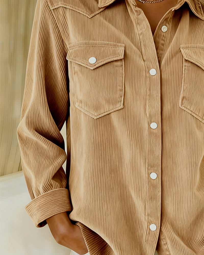 Van Dann | Modieuze Blouse met Revers en Knopen