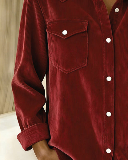 Van Dann | Modieuze Blouse met Revers en Knopen