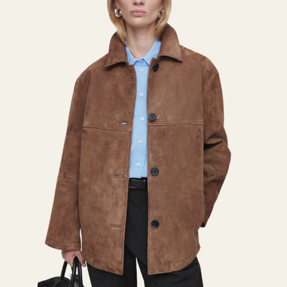 Van Dann | Collared Suede Jacket