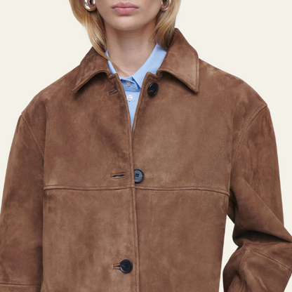 Van Dann | Collared Suede Jacket