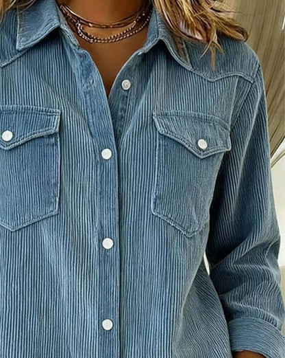 Van Dann | Modieuze Blouse met Revers en Knopen