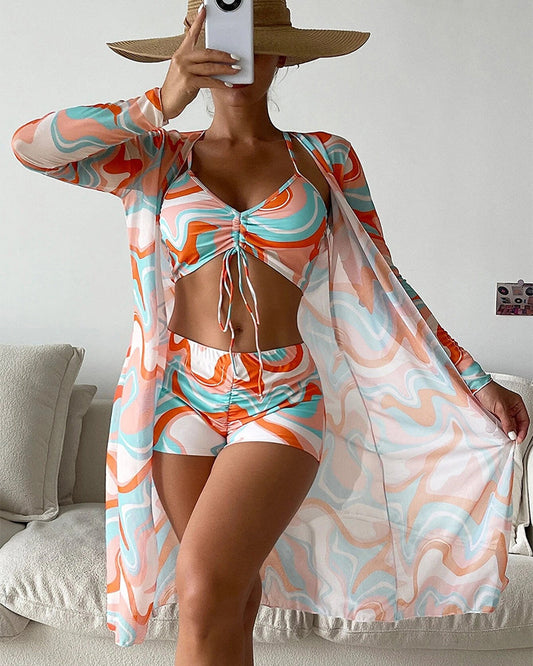 Van Dann | 3-Delige Bikini Set met Print