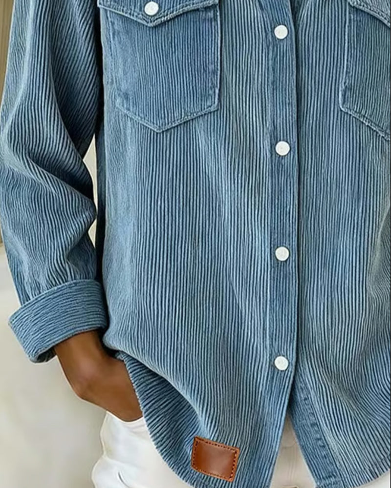 Van Dann | Modieuze Blouse met Revers en Knopen