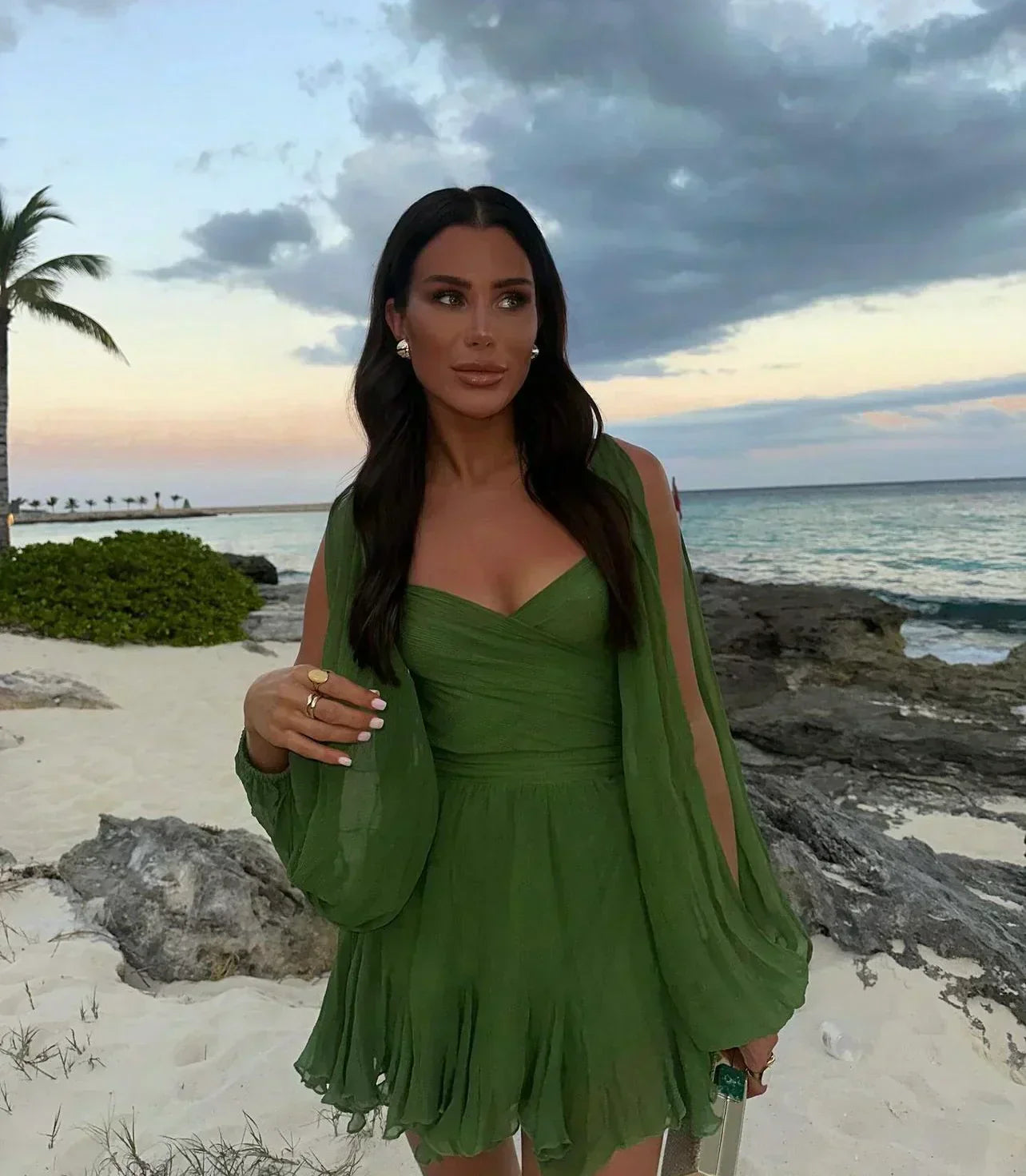 Van Dann | Speelse mini-jurk met ballonmouwen