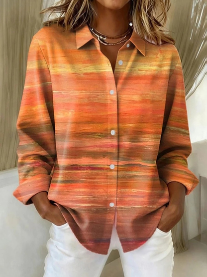 Van Dann | Geruite Damesblouse met Lange Mouwen