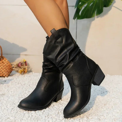 Van Dann | Klassieke Mid-Calf Western Boots
