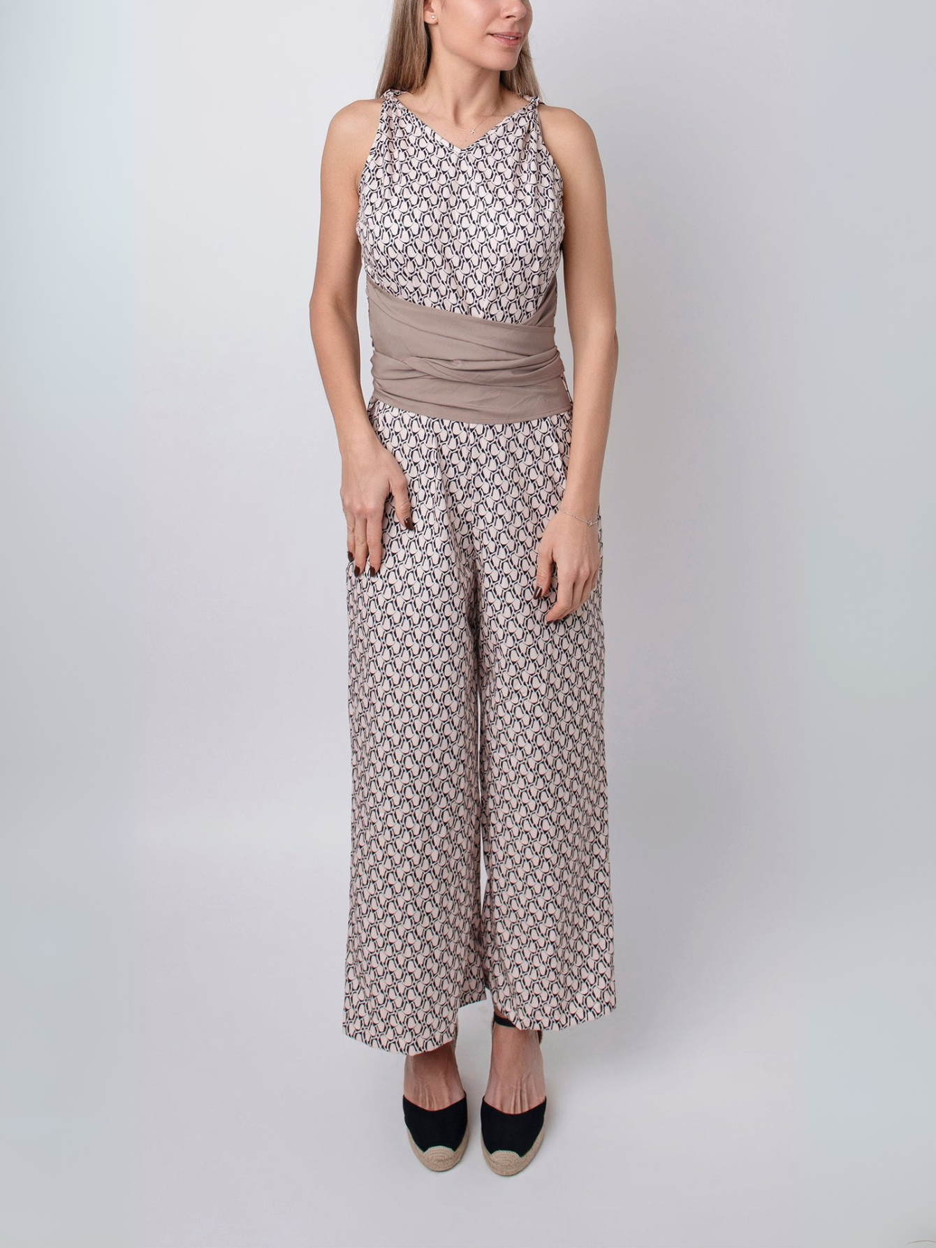 Van Dann | Mouwloze Jumpsuit met ronde hals