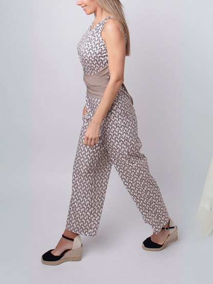 Van Dann | Mouwloze Jumpsuit met ronde hals